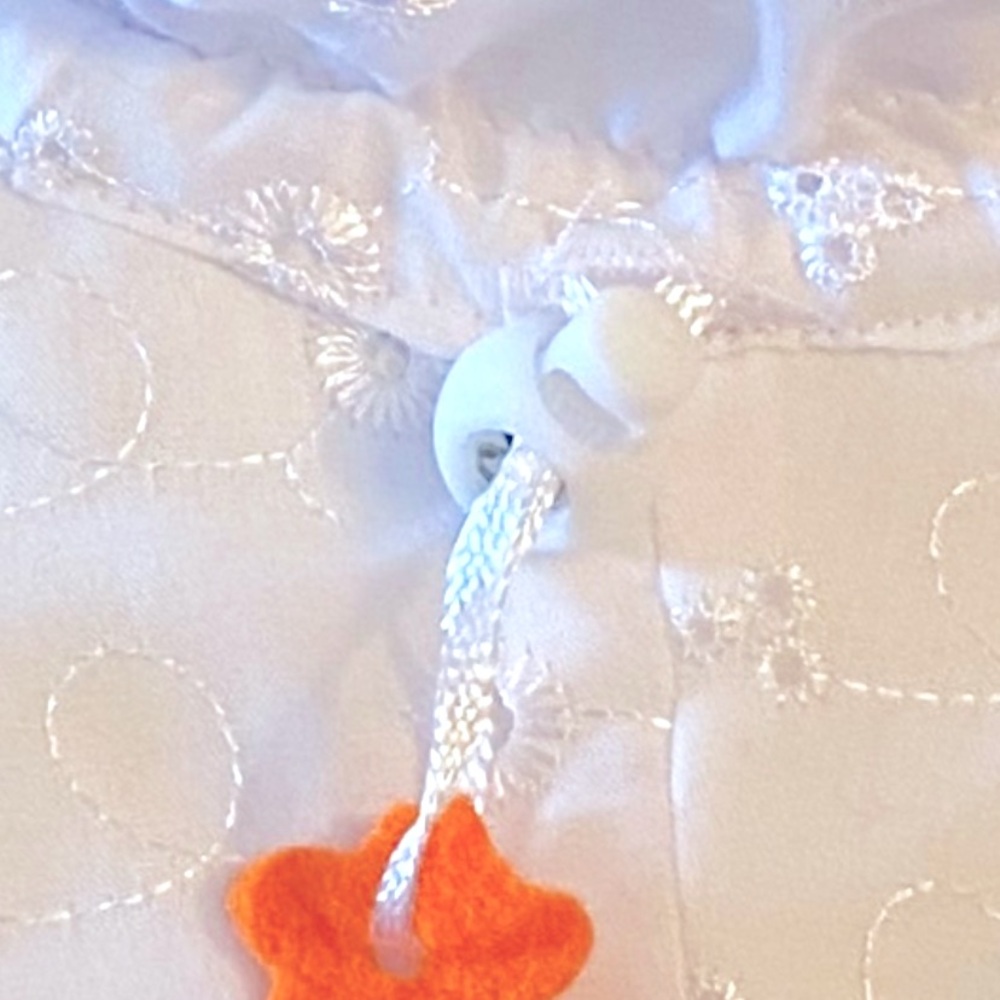NWOT Baby B’Gosh White Romper with Wide Brim Floppy Hat Size 18 Months - Picture 11 of 12